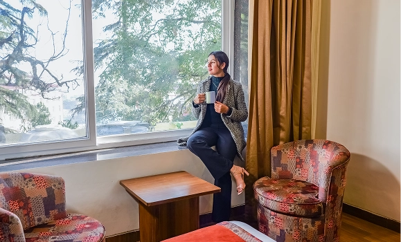The Kenilworth Mussoorie cozy room window seating